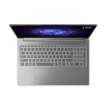 Lenovo LOQ 15IAX9E Intel® Core™ i5 i5-12450HX Computadora portátil 39.6 cm (15.6") Full HD 8 GB DDR5-SDRAM 512 GB SSD NVIDIA GeForce RTX 3050 Wi-Fi 6 (802.11ax) Windows 11 Home Español Gris