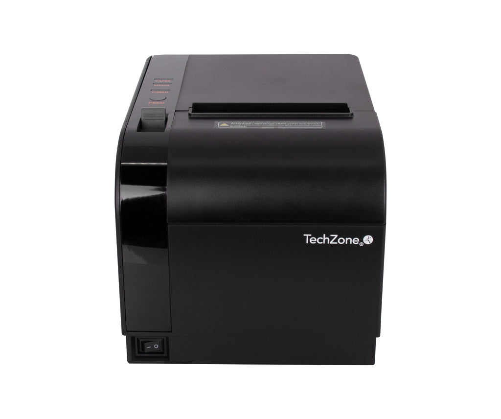 Impresora Térmica TechZone TZBE301 80mm Vel 300mm/s 203dpi USB/Serial/RJ45/RJ11 Cortador Automático 1 Año Garantía