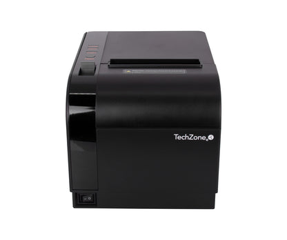 Impresora Térmica TechZone TZBE301 80mm Vel 300mm/s 203dpi USB/Serial/RJ45/RJ11 Cortador Automático 1 Año Garantía