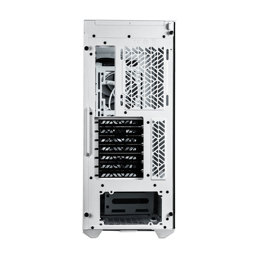 Gabinete Gamer Cooler Master MasterBox MB520 Mid Tower ATX mATX ITX Vidrio Templado 3xFan ARGB Color Blanco Sin Fuente