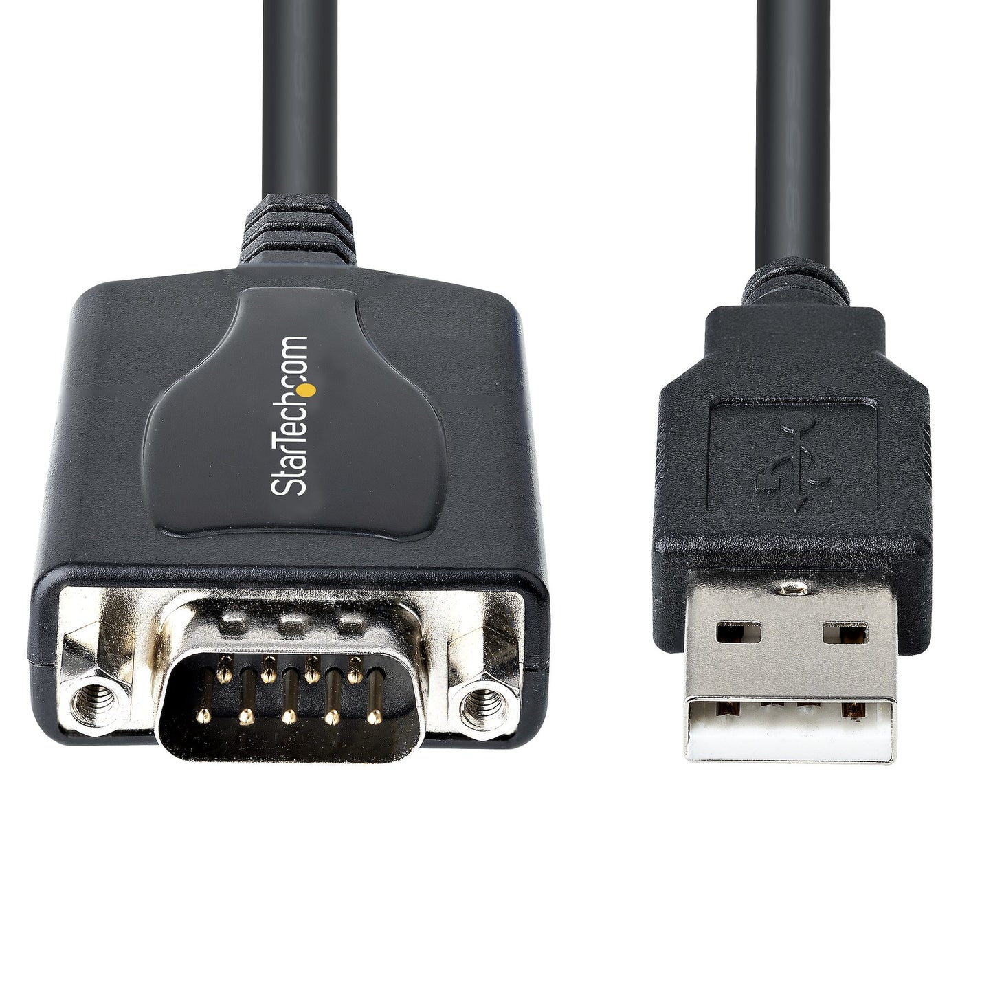 StarTech.com 1P3FPC-USB-SERIAL cambiadores de género de cables DB-9 USB Type-A (4 pin) USB 2.0 Negro