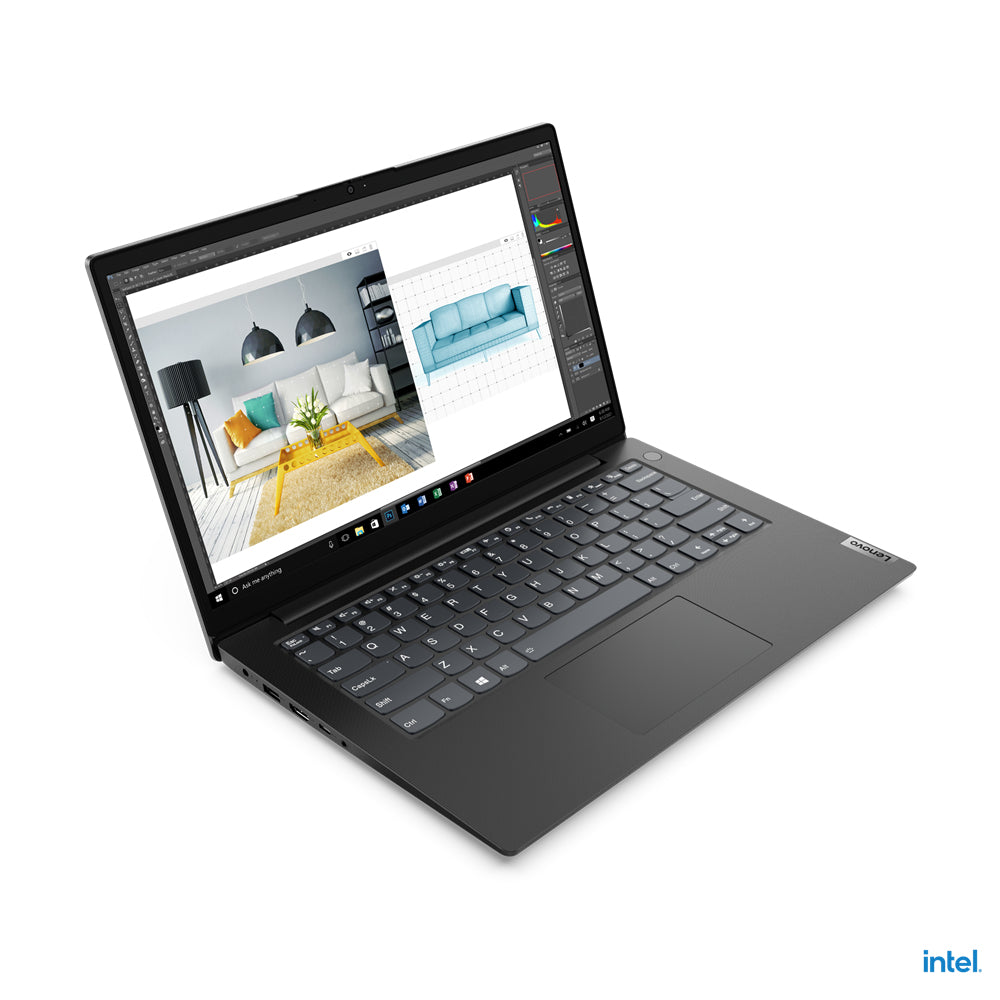 Laptop Lenovo V14 G2 IJL 14" Intel Celeron N4500 Disco duro 128 GB SSD Ram 4 GB Windows 11 Home Color Negro