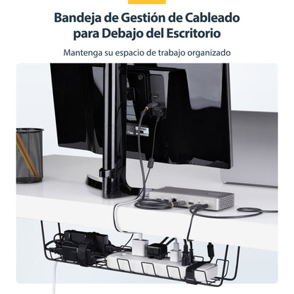 StarTech.com S1MB-DESK-CABLE-TRAY organizador de cables Cesta de cables 1 pieza(s)
