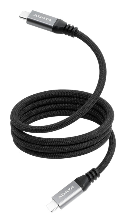 Cable Magnético Adata Usb-C Adopta El Usb 3.2 Gen2 Estandar Velocidad De Transferencia De Datos De 10 Gbps Color Negro