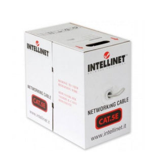 Bobina Cable Intellinet UTP Cat5e CCA Multifilar 305m Color Gris