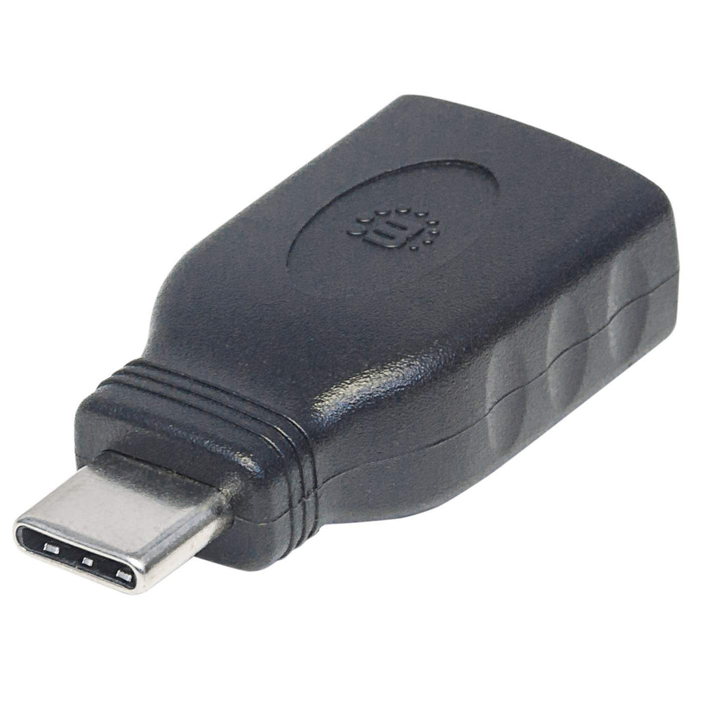 Adaptador Manhattan USB-C 3.1 Gen 1 Super Velocidad CM/AH 5 Gbps Color Negro