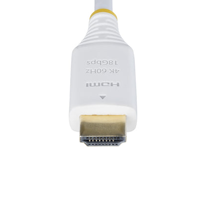StarTech.com HDMI2-CABLE-4K60-6FW cable HDMI 1.8 m HDMI Tipo A (Estándar) Blanco