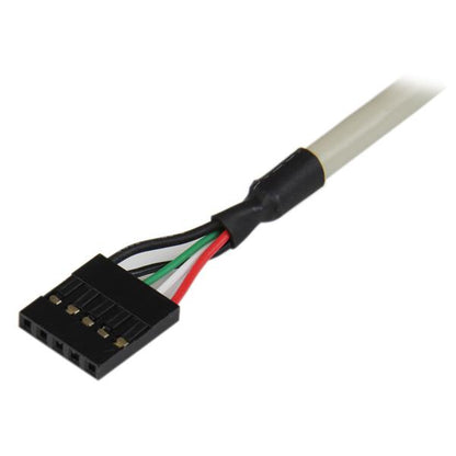 StarTech.com USBPLATE cambiadores de género de cables 2 x IDC 2 x USB A Plata
