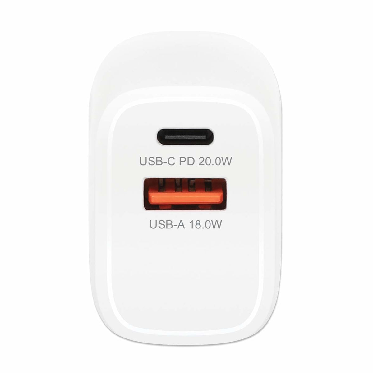 Manhattan 406291 adaptador e inversor de corriente Interior 20 W Blanco