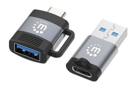 Adaptador Manhattan USB-C V3.2  Gen1 A-C y C-A 2 pzas
