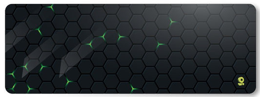BRobotix 6007099 alfombrilla para ratón Cojín de ratón para Juegos Negro, Verde