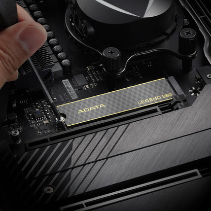 Unidad de Estado Sólido SSD Adata Legend 860 500GB PCIE Gen4 M.2 2280 5000/3000Mbs Compatible con PS5 Disipador Alu