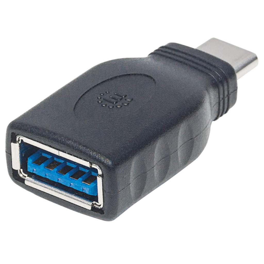 Adaptador Manhattan USB-C 3.1 Gen 1 Super Velocidad CM/AH 5 Gbps Color Negro