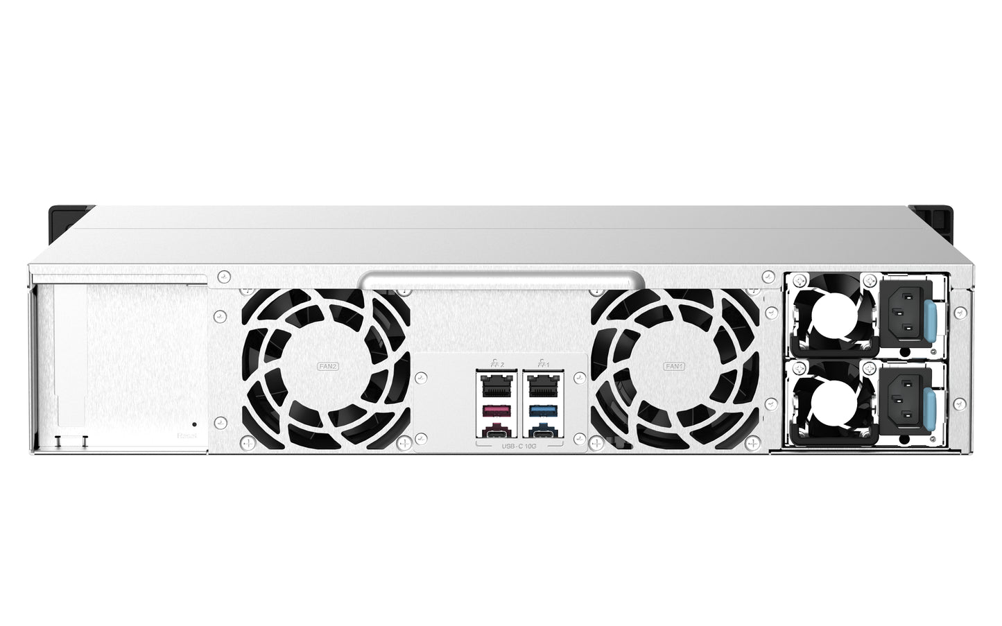 QNAP TS-1273AU-RP-8G NAS Bastidor (2U) Ryzen Embedded V1500B 8 GB DDR4 0 TB QNAP QTS Aluminio, Negro