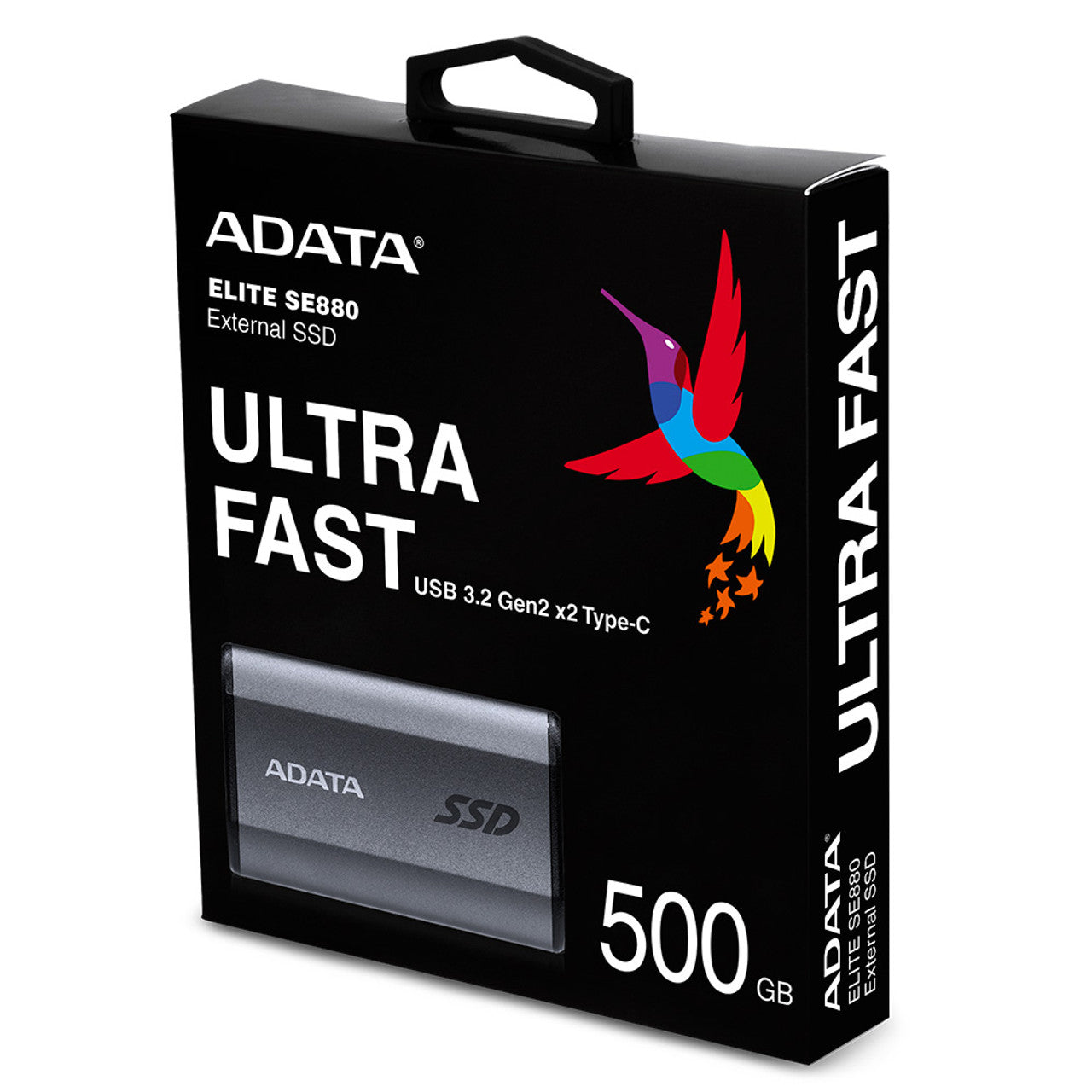 Unidad de Estado Solido SSD Adata Externo 500GB SE880 3.2 USB-C Gris