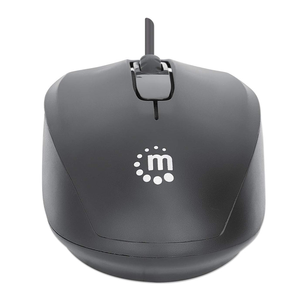 Manhattan 190190 ratón Oficina Ambidiestro USB tipo A 1000 DPI
