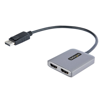 StarTech.com MST14DP122HD adaptador de cable de vídeo 0.3 m 2 x HDMI Negro, Gris