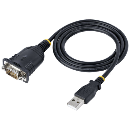 StarTech.com 1P3FP-USB-SERIAL cambiadores de género de cables DB-9 USB Type-A Negro