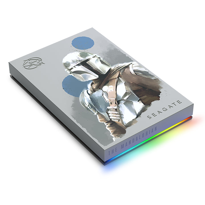 Disco Duro Externo (D90) Seagate FireCuda 2TB 2.5" USB 3.0 Edicion StarWars The Mandalorian RGB para PC MAC PS4/5 Xbox O