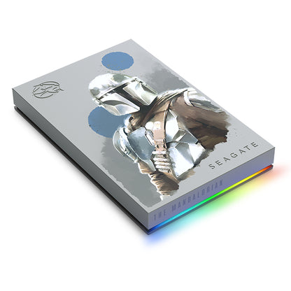 Disco Duro Externo (D90) Seagate FireCuda 2TB 2.5" USB 3.0 Edicion StarWars The Mandalorian RGB para PC MAC PS4/5 Xbox O