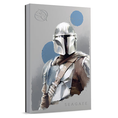Disco Duro Externo (D90) Seagate FireCuda 2TB 2.5" USB 3.0 Edicion StarWars The Mandalorian RGB para PC MAC PS4/5 Xbox O