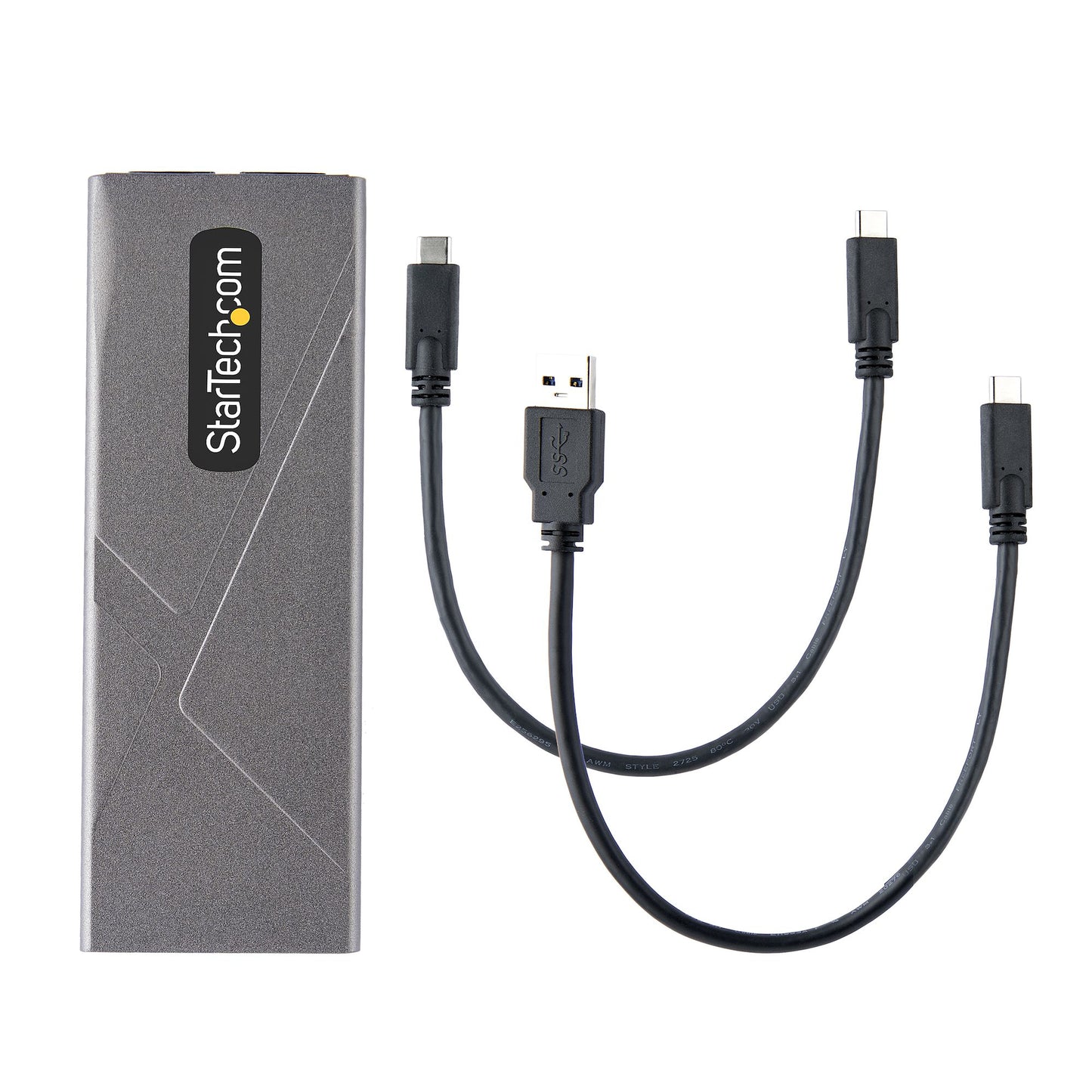 StarTech.com M2-USB-C-NVME-SATA caja para disco duro externo Carcasa para SSD Gris