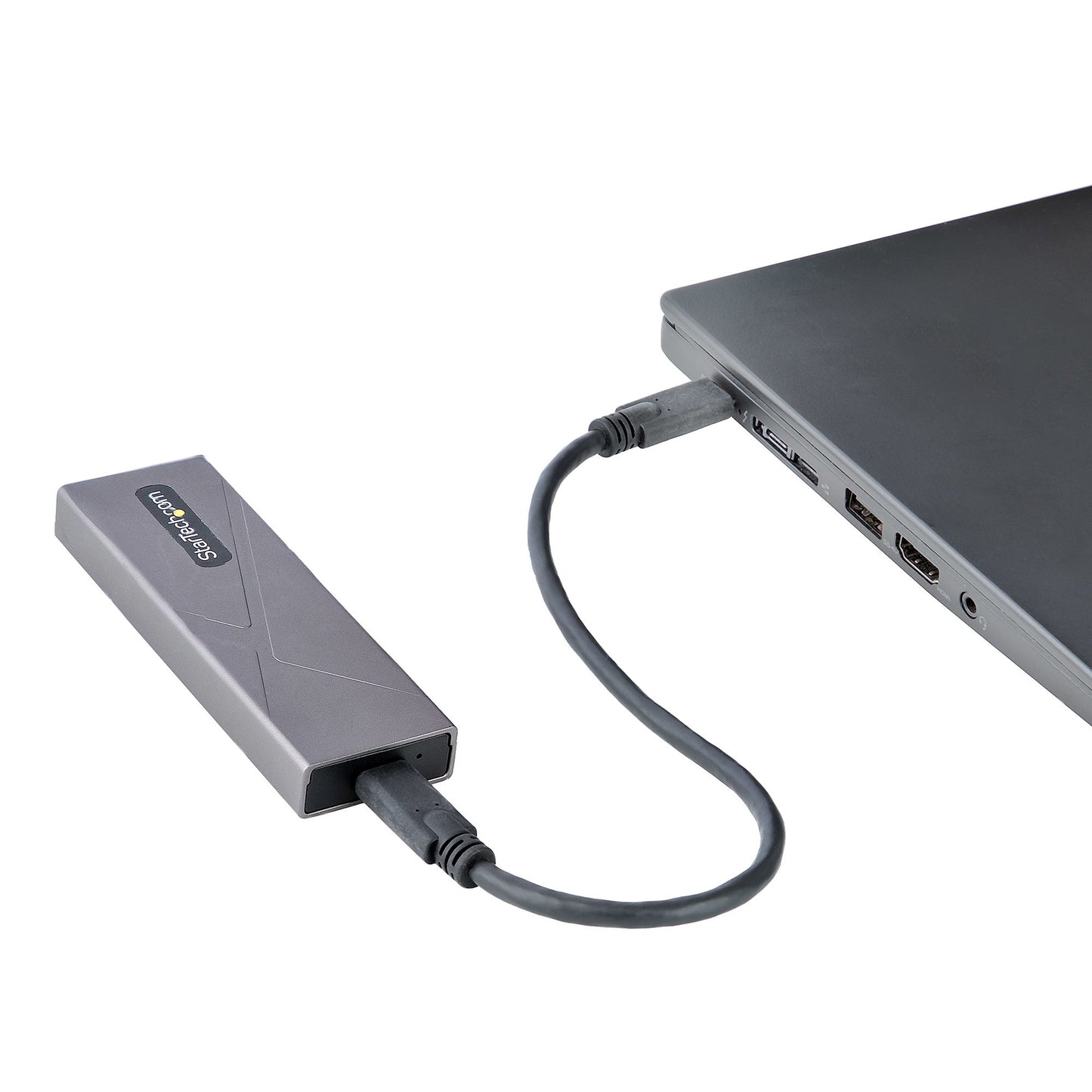 StarTech.com M2-USB-C-NVME-SATA caja para disco duro externo Carcasa para SSD Gris