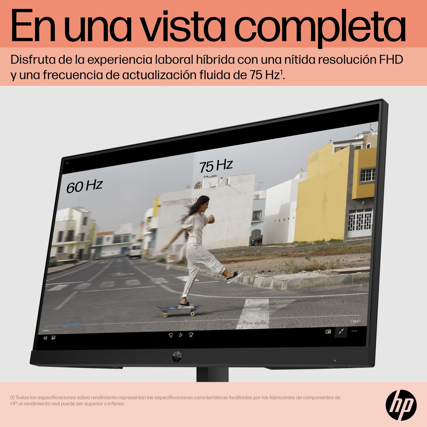 HP P24 G5 FHD Monitor monitor de computadora 60.5 cm (23.8") 1920 x 1080 Pixeles Full HD LCD Negro