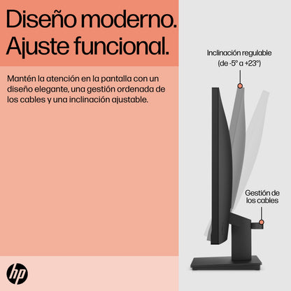 HP P24 G5 FHD Monitor monitor de computadora 60.5 cm (23.8") 1920 x 1080 Pixeles Full HD LCD Negro