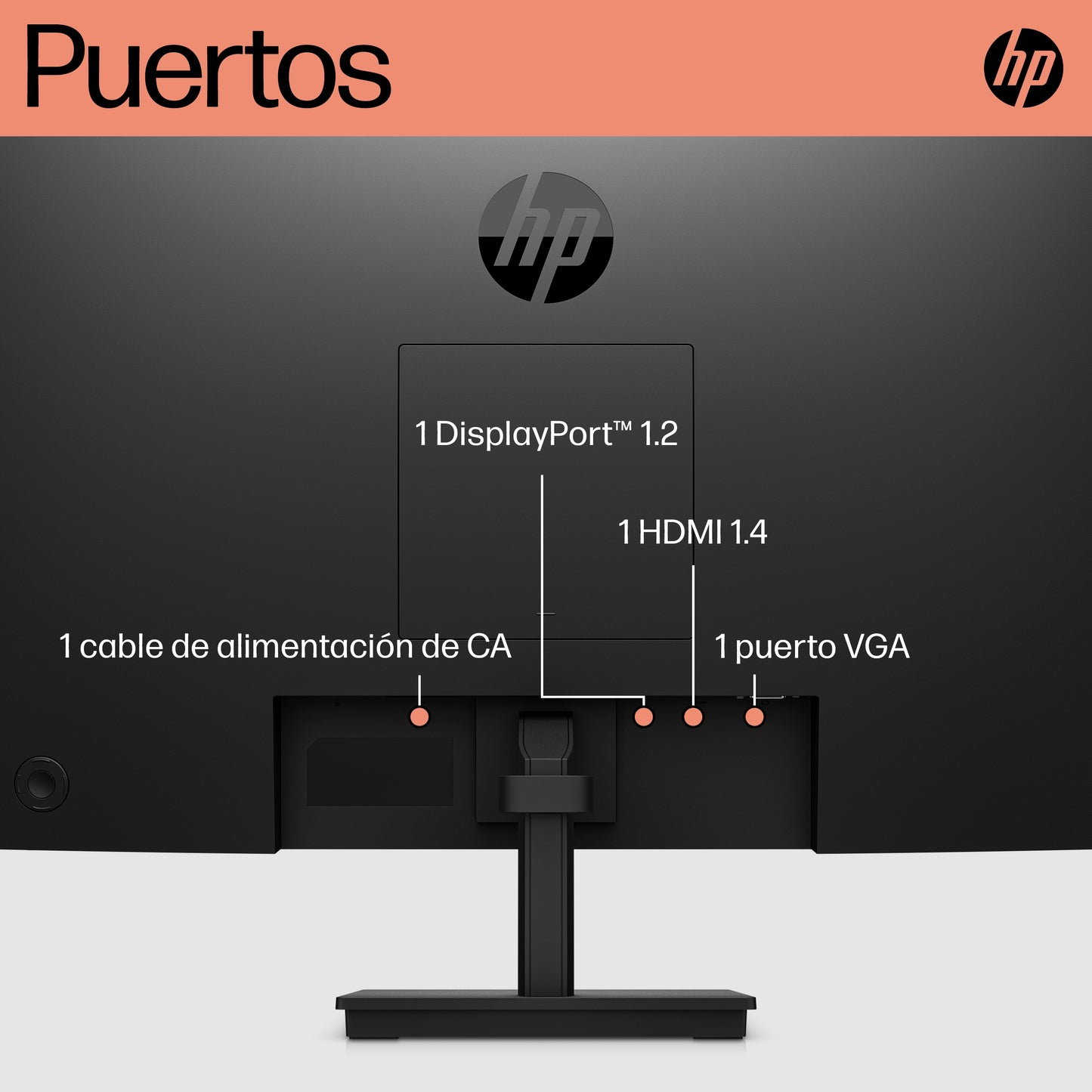 HP P24 G5 FHD Monitor monitor de computadora 60.5 cm (23.8") 1920 x 1080 Pixeles Full HD LCD Negro