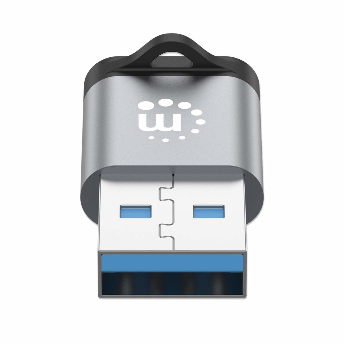 Manhattan 356305 cambiadores de género de cables USB-A USB-C Negro, Gris