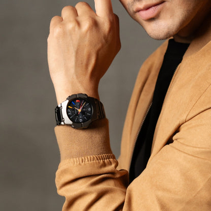 Perfect Choice PC-270188 reloj inteligente y deportivo 5.11 cm (2.01") AMOLED 45 mm Digital 240 x 296 Pixeles Pantalla táctil Negro