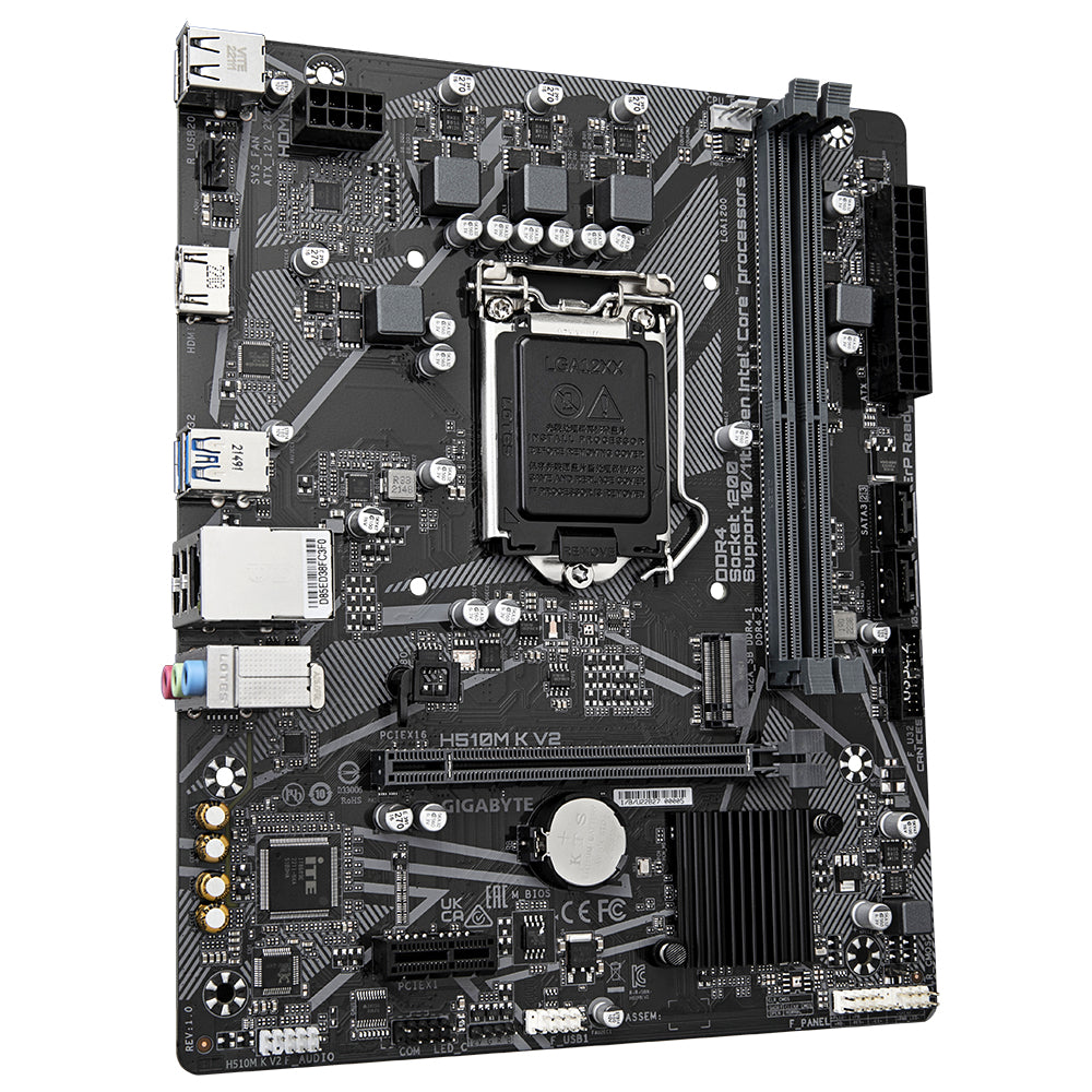 Tarjeta Madre Gigabyte UltraDurable H510M K V2 2xDDR4 64GB 3200Mhz PCIe 3 0 HDMI S 1200 10th 11th Gen mATX
