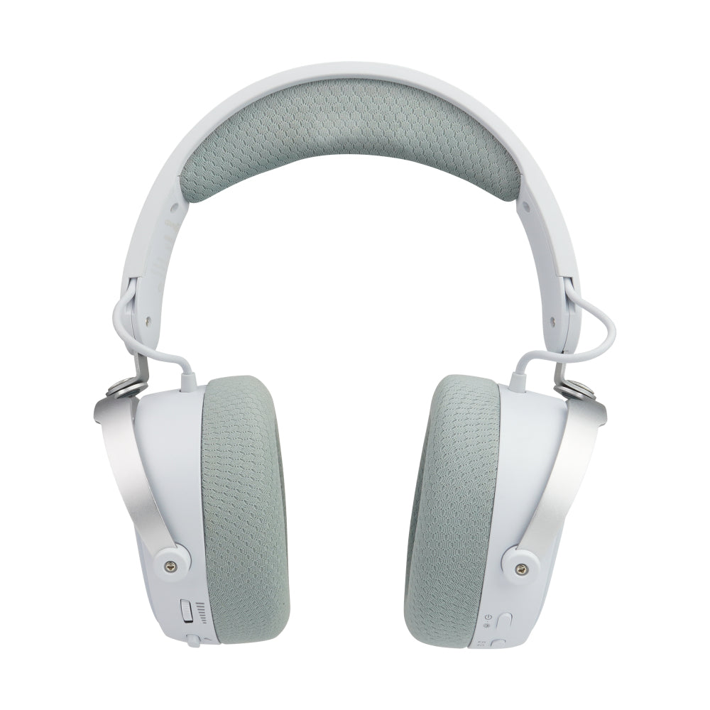 Diadema Game Factor HSB600 Gaming Inalámbrica RGB Triple Conectividad Micrófono Removible Surround 7.1 Color Blanco