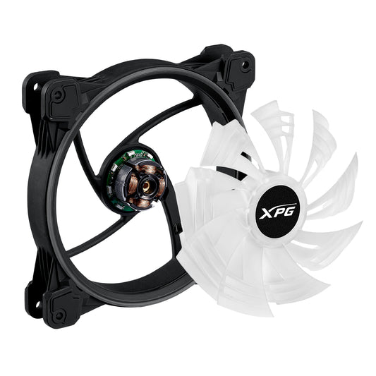 VVentilador XPG Hurricane 140mm ARGB PWM 140mm 1800RPM ARGB Negro Blanco