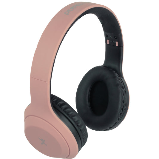 Perfect Choice PC-116530 audífono y auriculare Auriculares Inalámbrico Diadema Llamadas/Música USB Tipo C Bluetooth Negro, Rosa