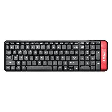 BRobotix 6000632 teclado Ratón incluido Universal RF inalámbrico QWERTY Español Rojo