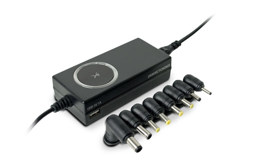 Adaptador Perfect Choice Automático de Corriente para Laptop Color Negro