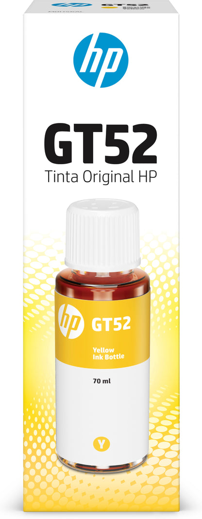 Botella Tinta HP GT52 Amarillo