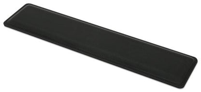 Reposamuñecas para teclado Manhattan 425520 de espuma de memoria, antiderrapante, 44.5 x 10 cm, negro