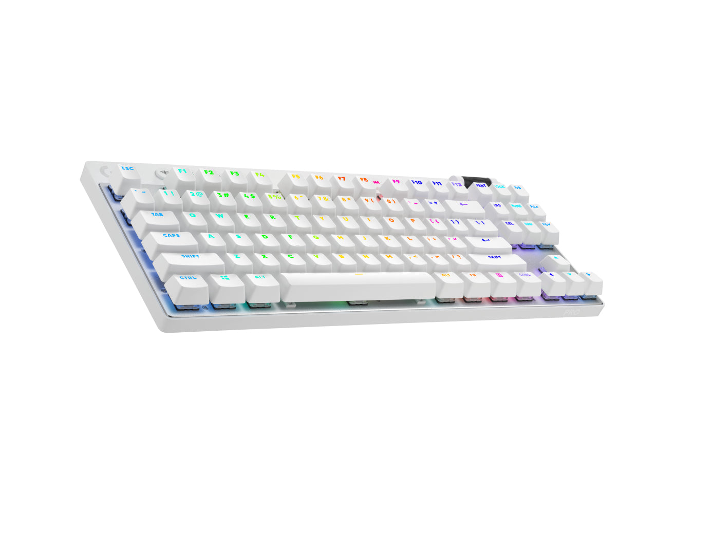 Logitech G 920-012143 teclado Juego RF inalámbrico + bluetooth QWERTY Inglés Blanco
