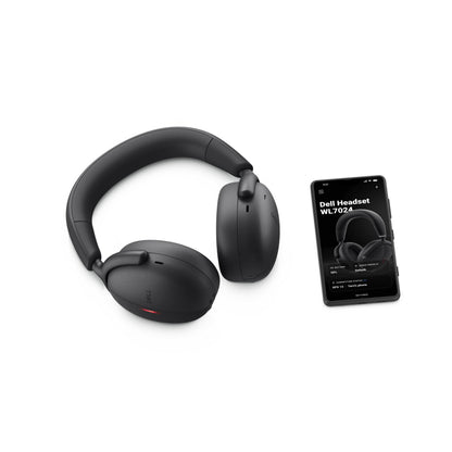 DELL WL7024 Inalámbrico y alámbrico Diadema Llamadas/Música USB Tipo C Bluetooth Negro