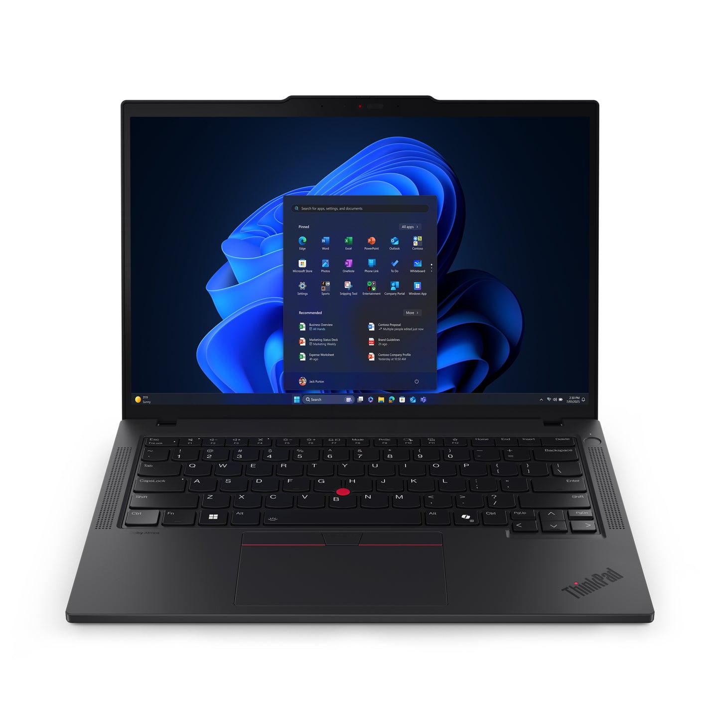 Lenovo ThinkPad T14 Gen 6 (Intel) Intel Core Ultra 7 255H Computadora portátil 35.6 cm (14") WUXGA 32 GB DDR5-SDRAM 512 GB SSD Wi-Fi 7 (802.11be) Windows 11 Pro Español Negro