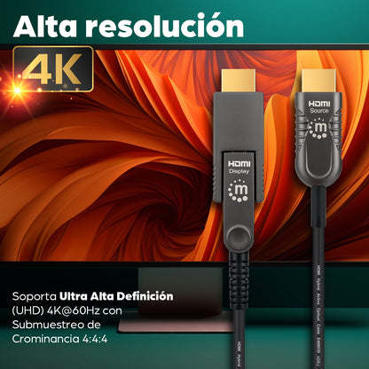 Manhattan 353243 cable HDMI 20 m HDMI Tipo A (Estándar) HDMI Tipo D (Micro) Negro