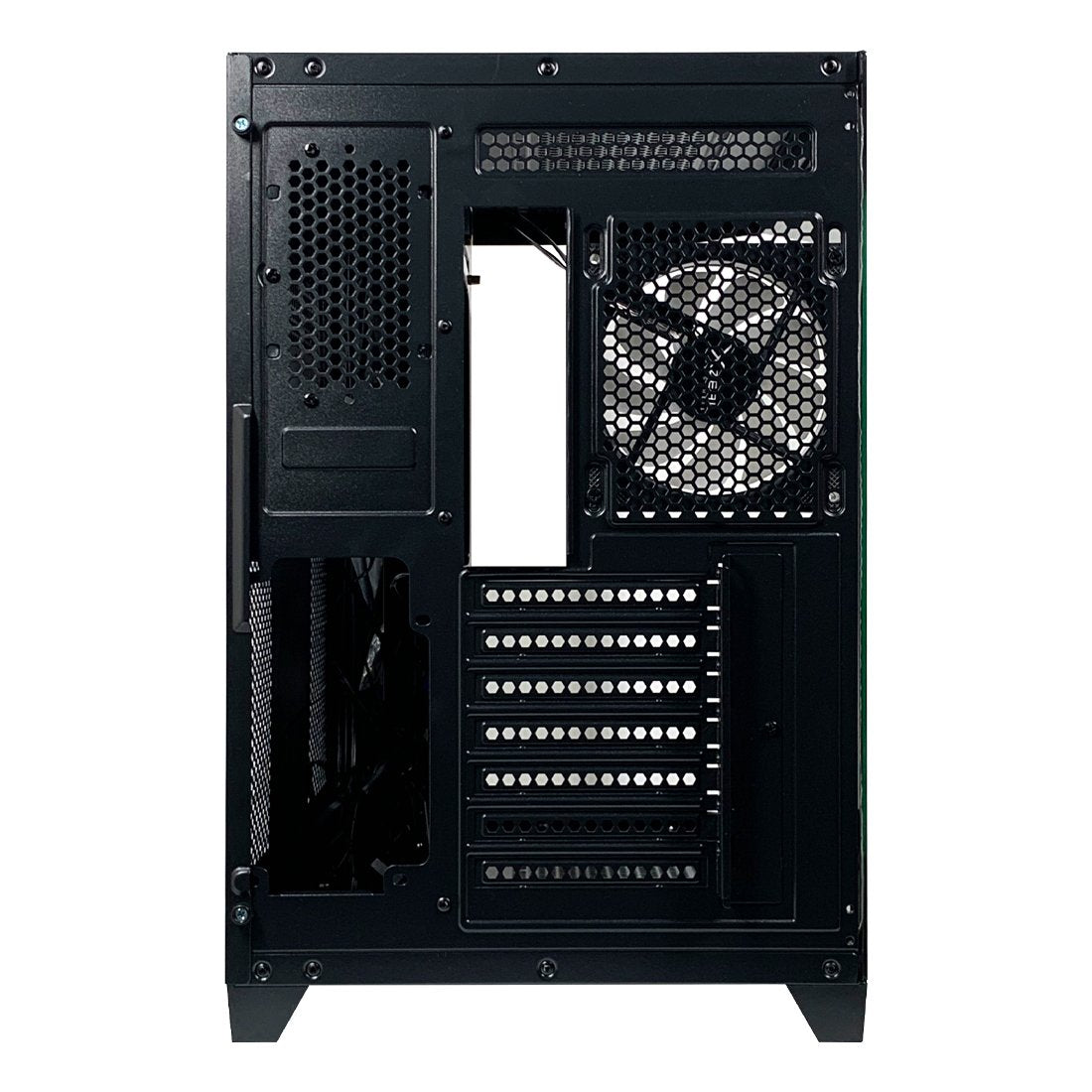 Gabinete Gamer Xzeal Mid Tower XZ150 ATX Panel Vidrio + Metal 2xUSB1.0 + 1xUSD3.0 + 1x3.5mm + 4 ARGB Ventiladores Negro