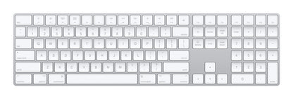 Apple MXCJ3LL/A teclado Universal Bluetooth QWERTY Inglés de EE.UU. Plata, Blanco