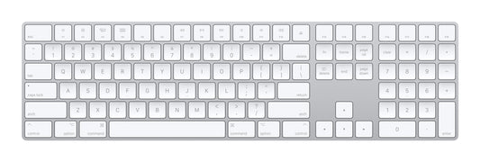 Apple MXCJ3LL/A teclado Universal Bluetooth QWERTY Inglés de EE.UU. Plata, Blanco
