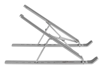 Soporte laptop Manhattan p/Escritorio de posiciones aluminio ECO