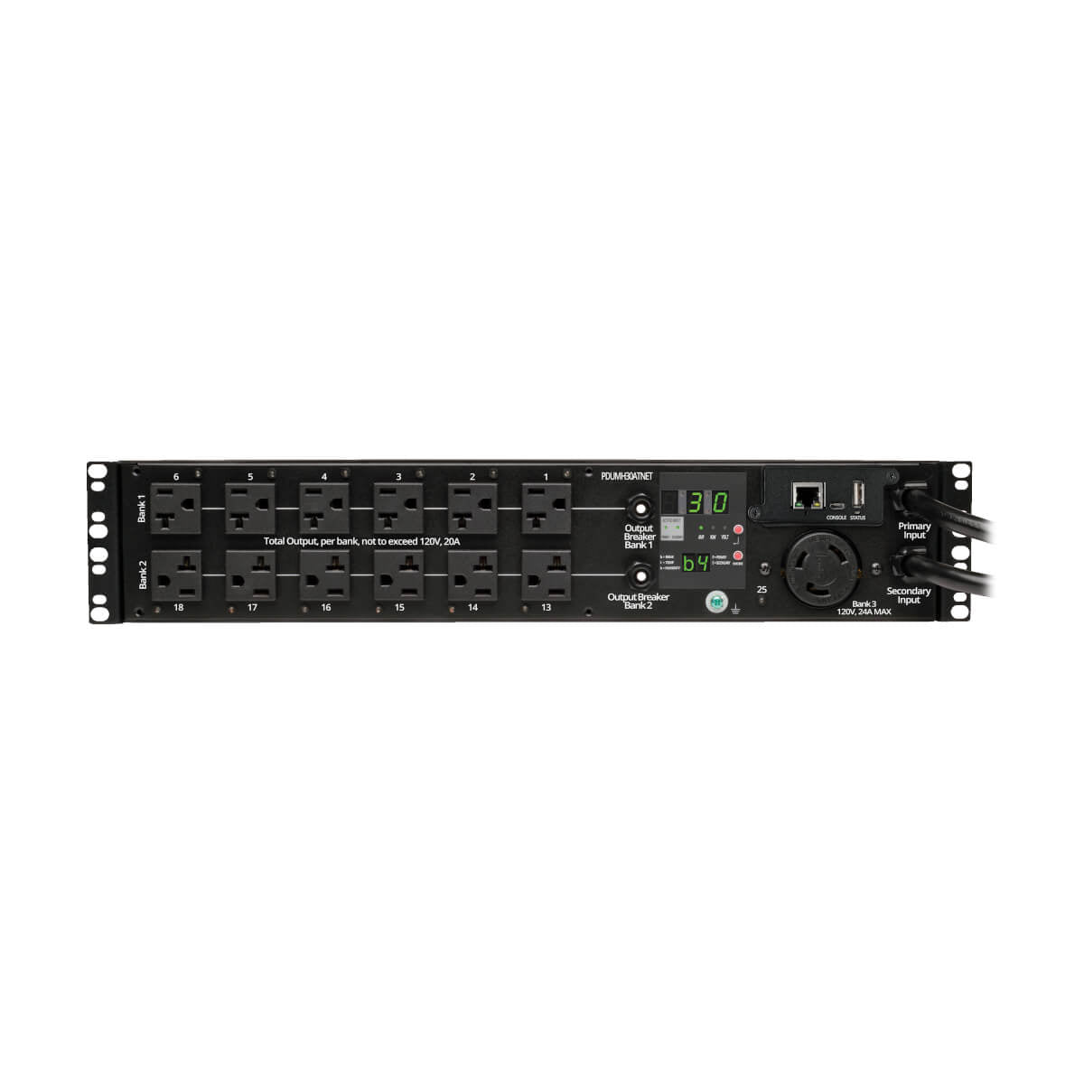 Tripp Lite PDUMH30ATNET unidad de distribución de energía (PDUs) 25 salidas AC Negro