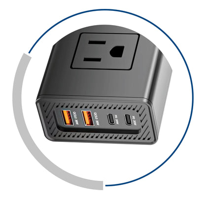 CDP XVU212 adaptador e inversor de corriente Auto 200 W Negro, Gris
